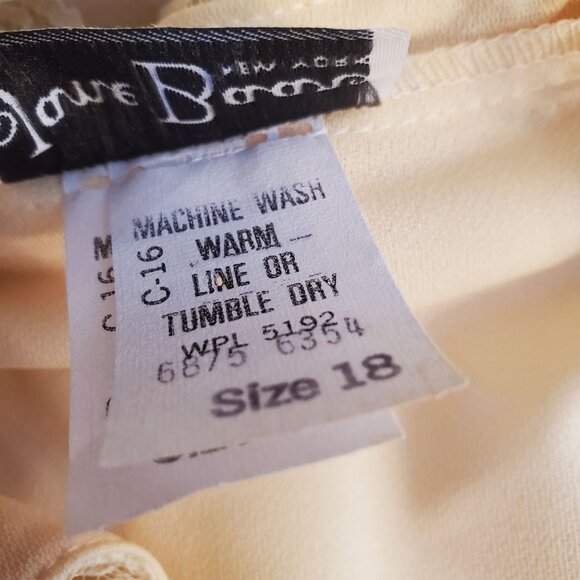 Jane Baar 18 Yellow Lace Vintage Cosplay Dress A Line Belted Garden Party Easter - Picture 6 of 7